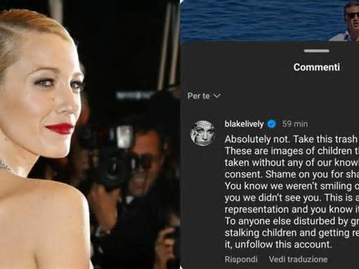 Blake Lively contro Chi, il magazine pubbica le foto con i figli a Capri e l'attrice commenta: «Levate queste immagini, vergognatevi»