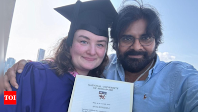 Pawan Kalyan's Wife, Anna Lezhneva, Earns Master's Degree from National University of Singapore | - Times of India