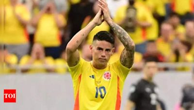 James Rodriguez rises to the occasion as Colombia open Copa America campaign with 2-1 win against Paraguay | Football News - Times of India