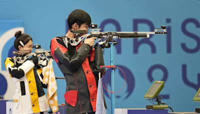 China wins the first gold medal of the 2024 Olympics in mixed team air rifle shooting