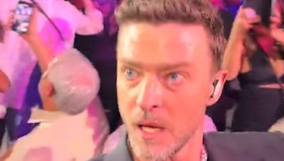 Justin Timberlake's red-eyed appearance at concert sparks concern