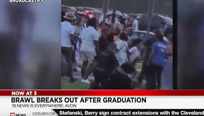 Fight breaks out at Crushers Stadium during high school commencement ceremony