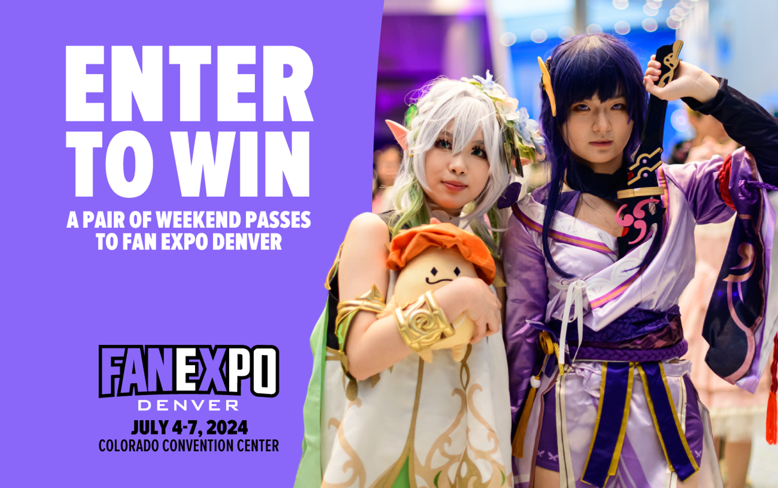 Enter to win a pair of weekend passes to Fan Expo Denver!