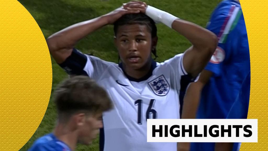 UEFA U17 European Championship: Italy beat England on penalties in quarter-finals - highlightsThis is a video