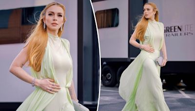 Lindsay Lohan gives off ‘goddess’ vibes in ethereal gown at Disney’s D23 Expo