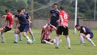 Local Notes: Penalty appeal reaction during Ballyglass FC and Glenhest in the Castlecourt Hotel Premier Division game played in Ballyglass. - Community - Western People