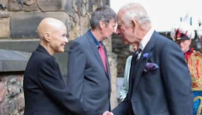 Edinburgh's Sir Iain Rankin and Gail Porter join King and Queen at Castle celebration