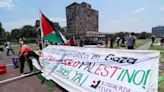 Estudiantes y activistas instalan campamento en CU en apoyo a Palestina