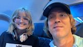 Larry Birkhead and Daughter Dannielynn Pose for Selfie on Flight Home from 'Great Weekend' at Kentucky Derby