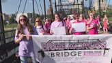 Bras strung across Harrisburg bridge celebrates breast cancer survivors