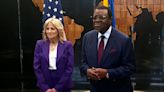 Namibian dancers, president welcome Jill Biden to Africa