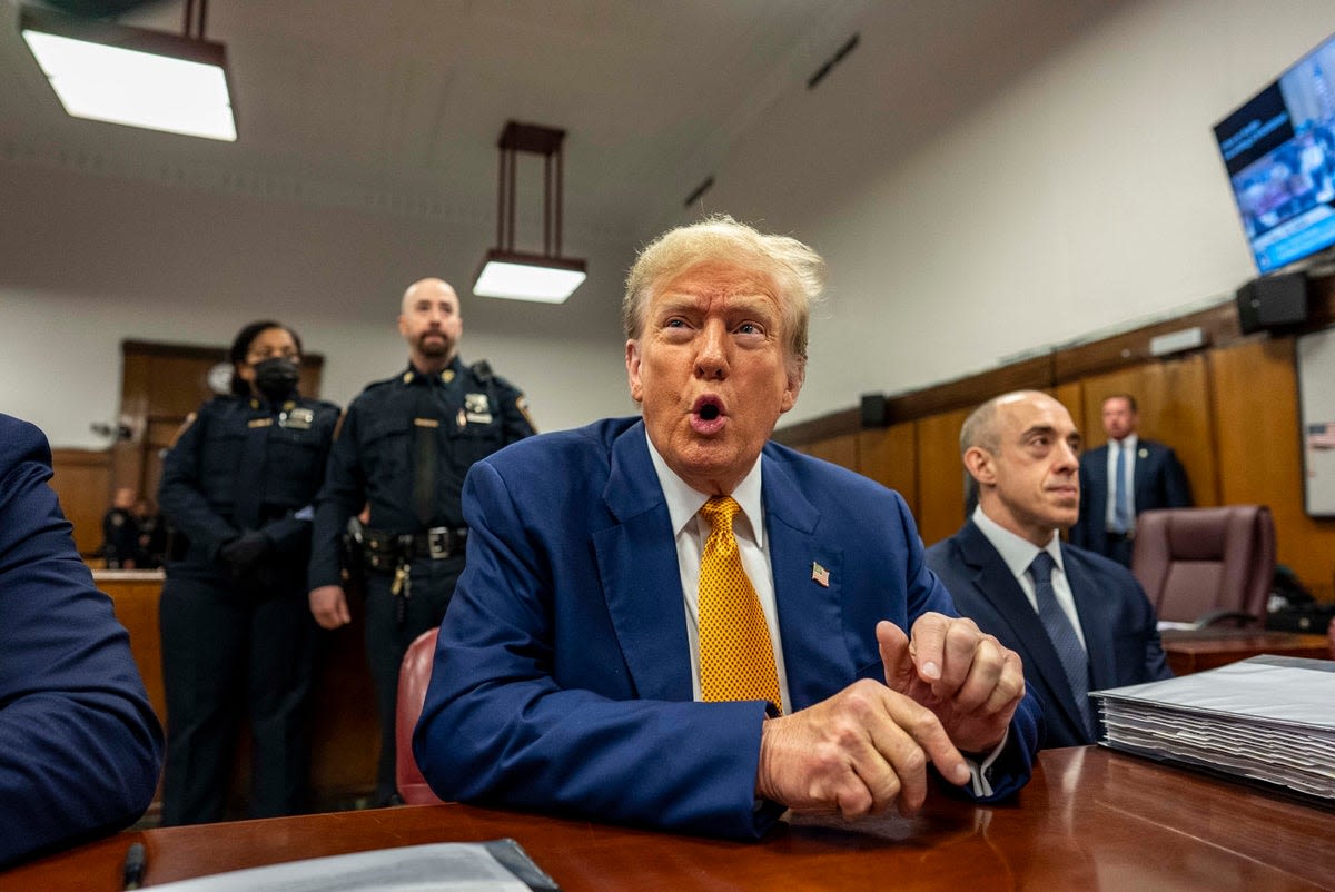 Trump trial live updates: Trump claims he’s real victim of attacks in gag order hearing as testimony resumes