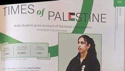 Bellaire High School principal responds to 'Times of Palestine' yearbook page