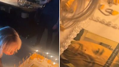Sabrina Carpenter’s LOL-Worthy Birthday Cake Features Leo DiCaprio Meme