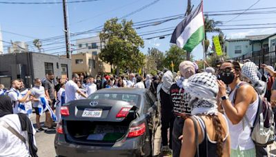 Pro-Palestinian groups sued over demonstration outside L.A. synagogue