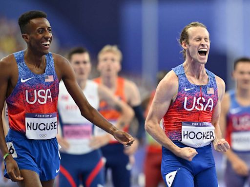 Cole Hocker Breaks Olympic Record in Men's 1500-Meter Final for Gold as Yared Nuguse Wins Bronze