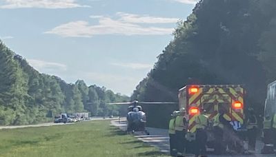 2 airlifted after crash with tractor-trailer on Route 58 in Suffolk