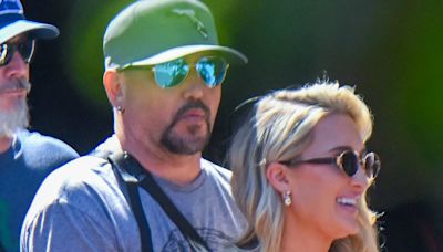 Jason Aldean and wife Brittany get handsy at Disneyland