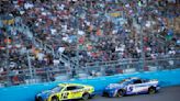 Photo finish for racers at the Kansas Speedway - The Aggie