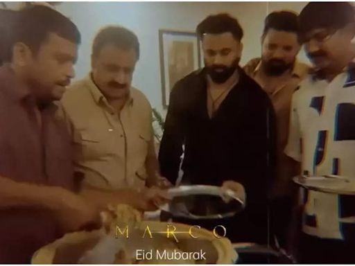 Unni Mukundan and 'Marco' team celebrate Eid ul-Adha on set with biryani | - Times of India