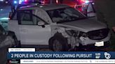 Chase in University Heights ends in crash; 2 people arrested