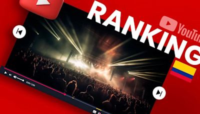 Ranking de YouTube en Colombia: la lista de los 10 videos musicales más reproducidos hoy