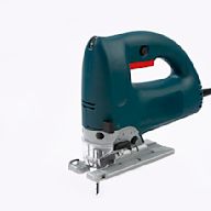 A handheld saw with a reciprocating blade used for making curved or intricate cuts in wood, metal, or plastic. Popular for its ability to make detailed cuts and navigate tight corners. Commonly used in woodworking, metalworking, and construction.