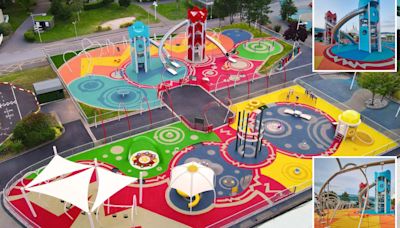 Butlin's new £2.5m playground has longest swingline in the UK and light up slide