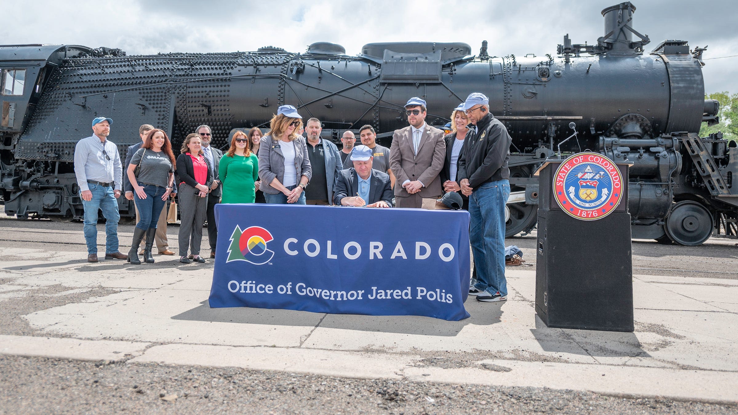 Colorado governor comes to Pueblo, signs bill creating new railroad safety protections