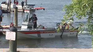 Officials searching for missing swimmer near sand bar in Lake Norman