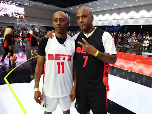 Devale Ellis plays in celebrity basketball game hosted by Wallo and Gillie