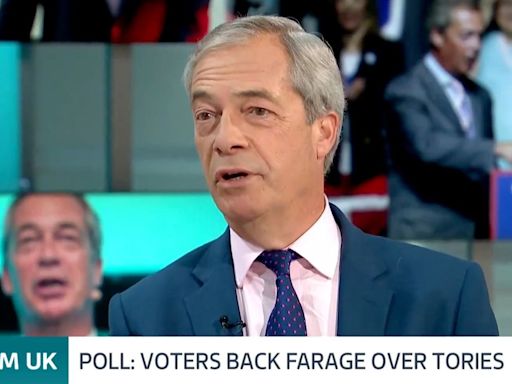 Reform leader Nigel Farage said the Conservative brand is 'completely damaged'