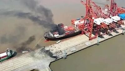 陽明海運貨輪爆炸判斷燃爆物中有鋰電池 船隻應該不會完全報廢