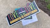 Pewaukee police cite two minors for vandalizing 'Love is Love' sign