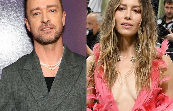 Justin Timberlake Reacts to Jessica Biel’s Over-the-Top Met Gala Gown - E! Online