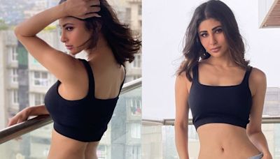 Sexy! Mouni Roy Flaunts Her Bombshell Body In A Black Crop Top; Hot Photos Go Viral - News18