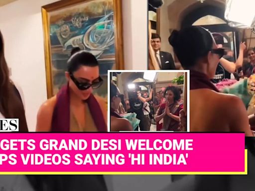 Kim Kardashian Receives a Grand Desi Welcome on Her First Night in India | English Movie News - Hollywood - Times of India