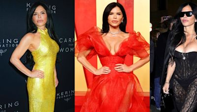 9 of the most daring looks Lauren Sánchez has ever worn, from corset minidresses to see-through lace gowns