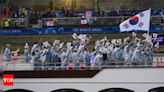 Paris Olympics opening ceremony: IOC apologizes for mistakenly introducing South Korean athletes as North Korean | Paris Olympics 2024 News - Times of India