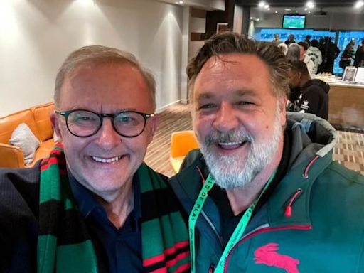 Russell Crowe and Karl Stefanovic to organise PM Albo's bucks party