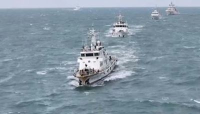 中國12艘船齊入金門水域 宣稱進行「商漁船碰撞救援」演練