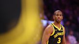 Chris Paul leaves Warriors' in-season tournament loss to the Kings early with nerve injury in lower leg