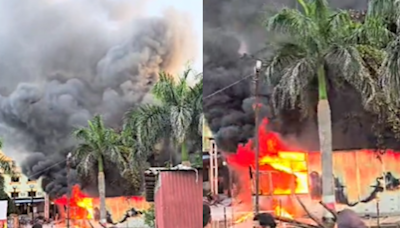 Massive Fire Breaks Out At Medical Store In Madhya Pradesh's Sagar - VIDEO