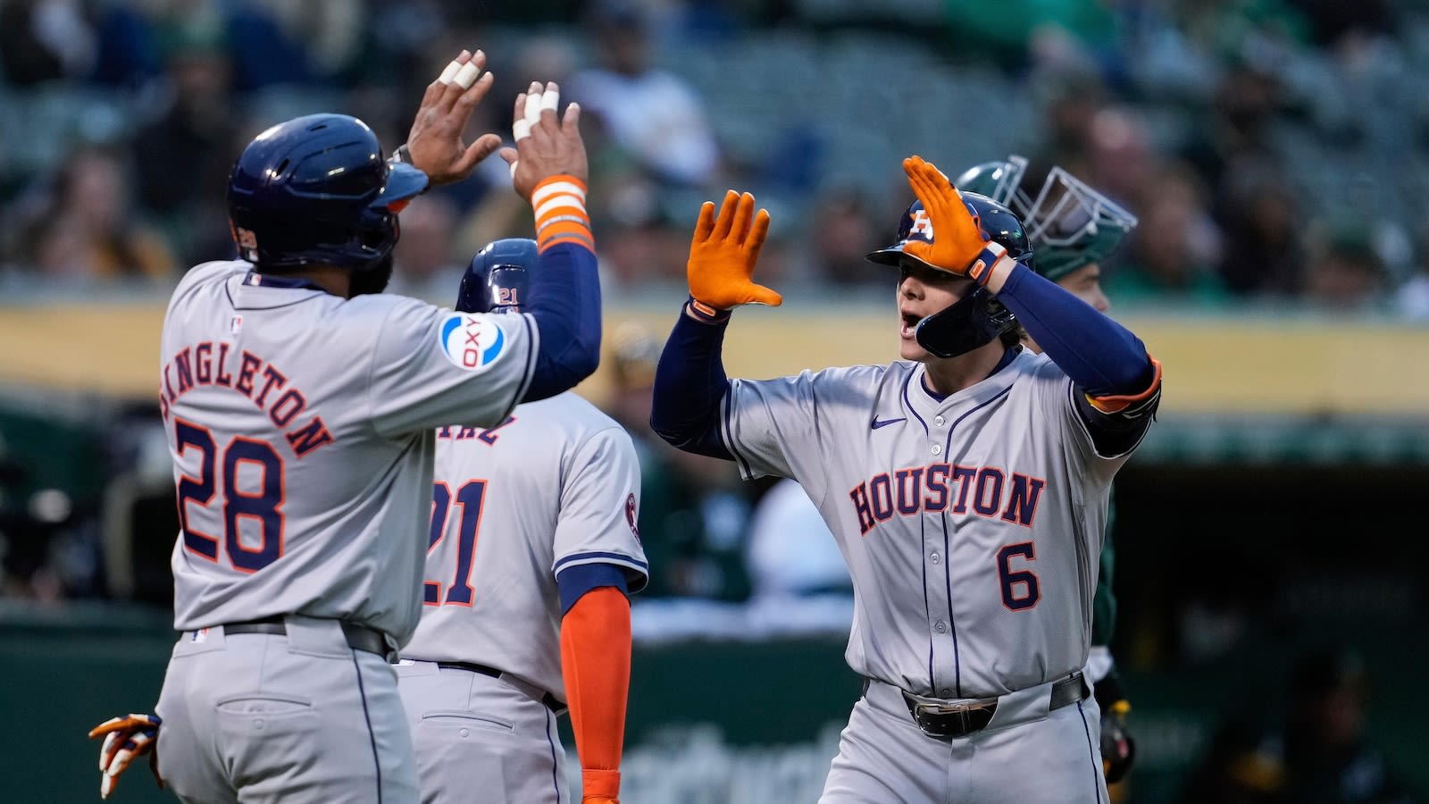 Verlander strikes out 9, passes Greg Maddux for 10th on career list as Astros beat A's 6-3