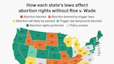 This map shows where abortion is illegal, protected, or under threat across all 50 US states