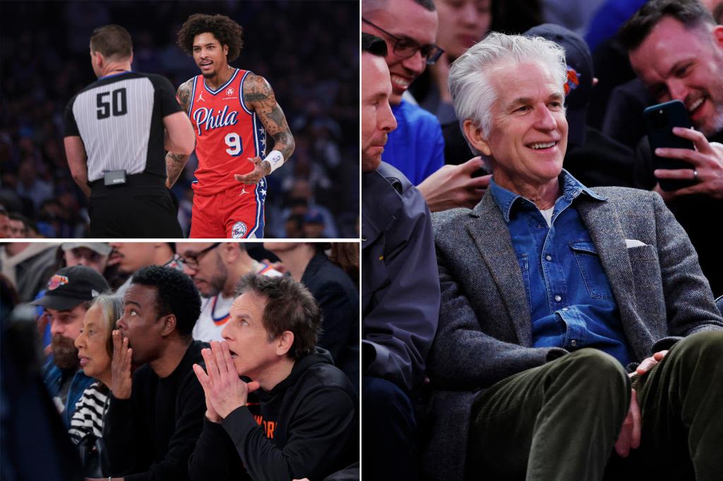 Knicks’ courtside celebs fire back at 76ers player’s ‘fake fan’ diss: Talking ‘out of his ass’