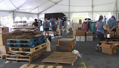 'It's hard, and we sweat. And then afterwards, it's so satisfying': Week 2 of Musikfest set up underway in Bethlehem amid sticky heat