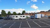 Travellers set up on Tamworth town centre car park