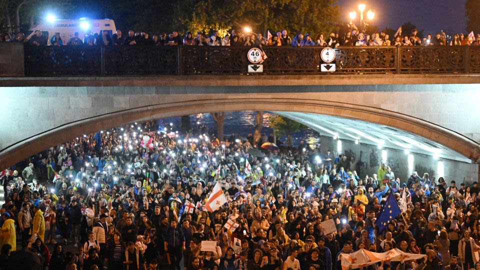 50,000 protest Georgia’s foreign agent bill as US sounds alarm over ‘Kremlin-style’ law