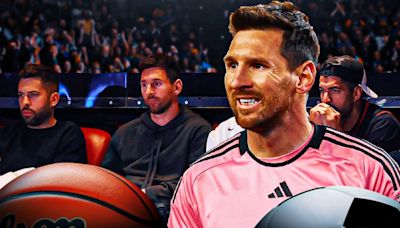 Lionel Messi takes Inter Miami mates to NBA playoff game